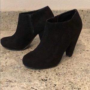 Black Suede Ankle Booties